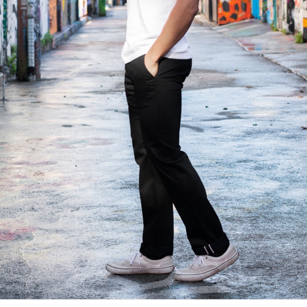 NOT FOR SALE - Iron Heart Selvedge Chinos IH - 721 - Slim Cut Black  33/31.5 Men